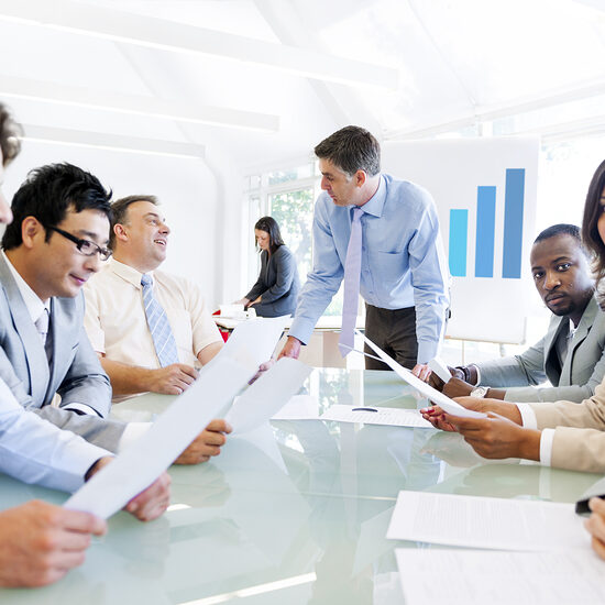 Group of Business People Working Together in Office